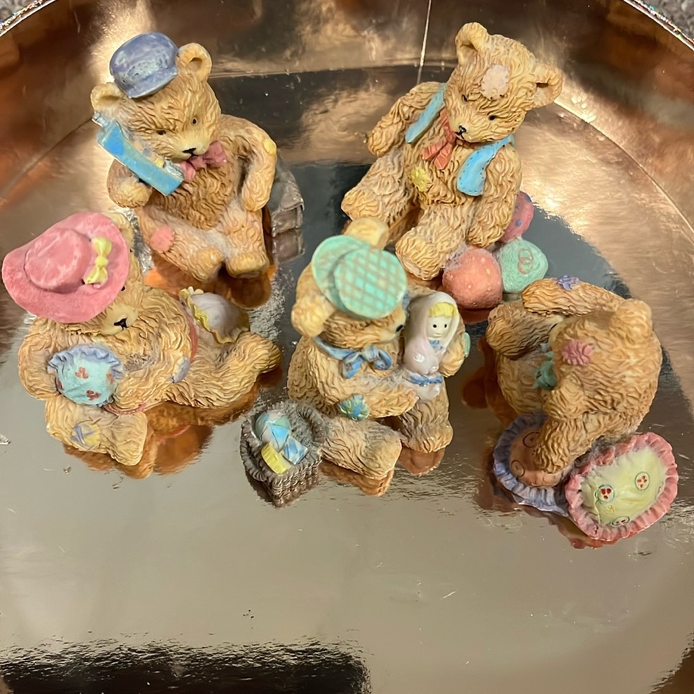Ceramic teddy bears